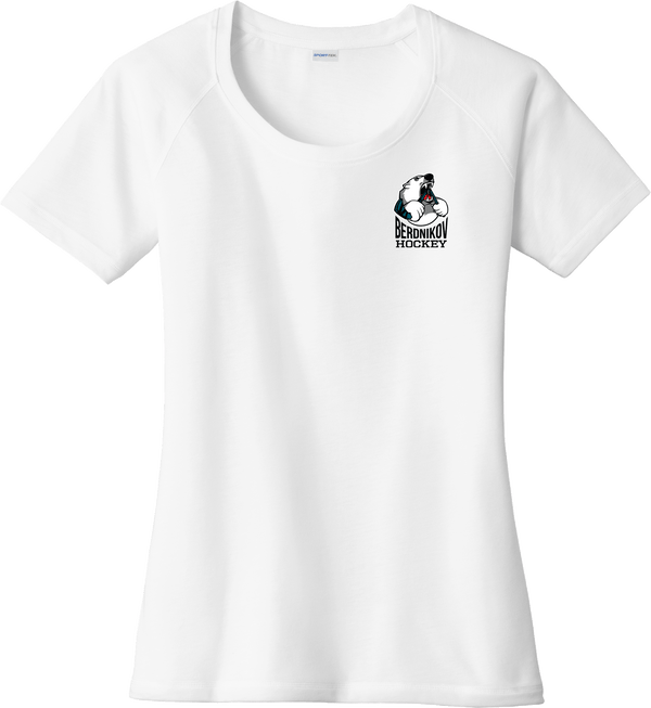 Berdnikov Bears Ladies PosiCharge Tri-Blend Wicking Scoop Neck Raglan Tee