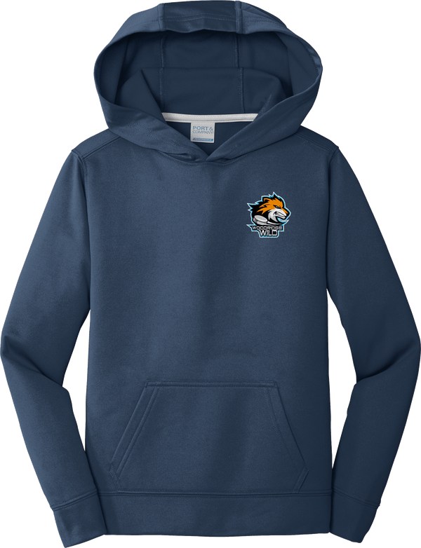 Woodridge Wild Youth Performance Fleece Pullover Hooded Sweatshirt