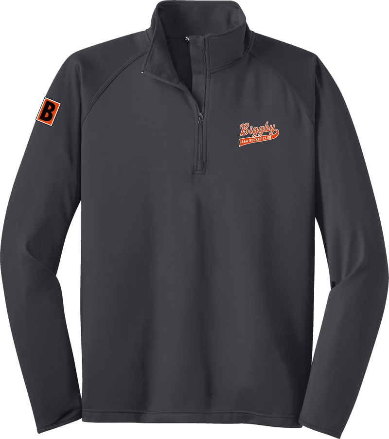 Biggby Coffee AAA Sport-Wick Stretch 1/4-Zip Pullover